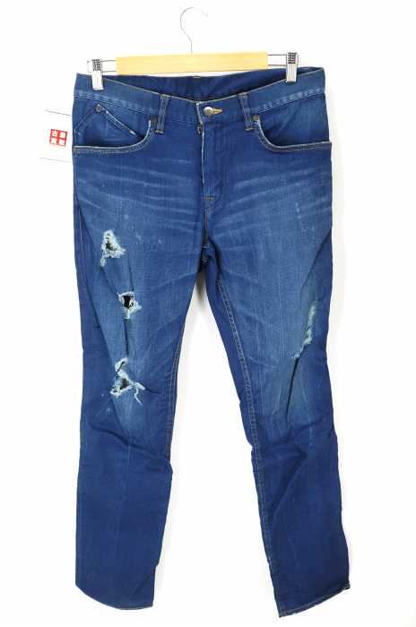 BLUEY SAND&SALT&SUN (ブルーイ サンドアンドソウトアンドサン) クラッシュ加工デニムパンツ メンズ パンツ