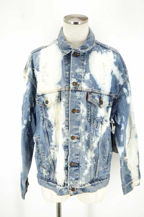 Levi's （リーバイス） クラッシュ加工デニムジャケット メンズ アウター