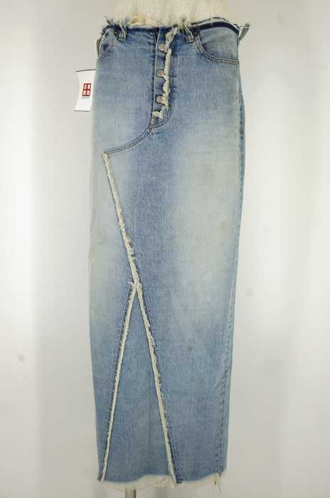 madison blue(マディソンブルー) DENIM　TIGHT MAZI　SKIRT　カットオフ　デニムタイトスカート レディース スカート
