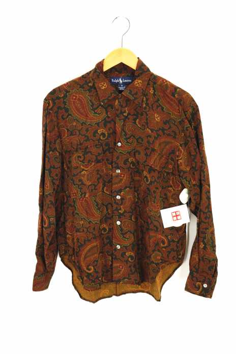 RALPH LAUREN (ラルフローレン) ペイズリー柄オープンカラーシャツ メンズ トップス