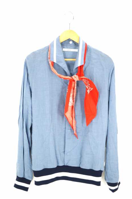 .efiLevol（エフィレボル） Scarf Attached Blouse Shirt メンズ トップス