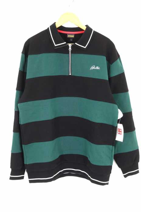 BUTTERGOODS（バターグッズ） IVY STRIPE 1/4 ZIP PULLOVER メンズ トップス