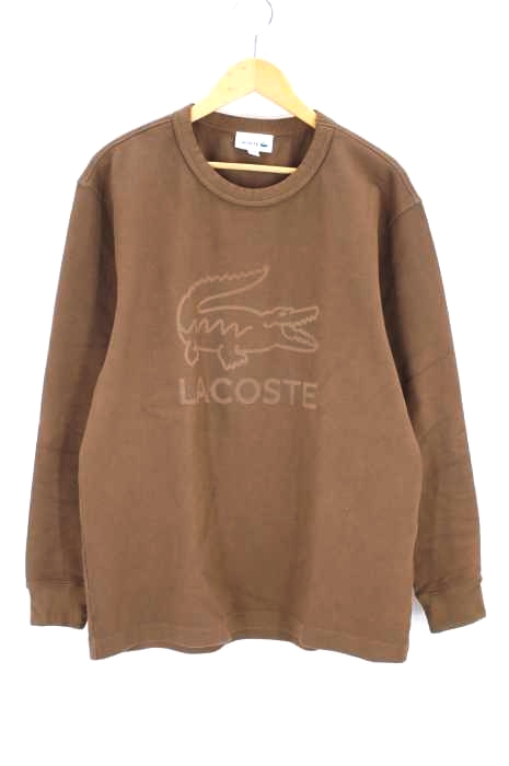 LACOSTE(ラコステ) サンドブラストクロッククルーネックスウェット メンズ トップス