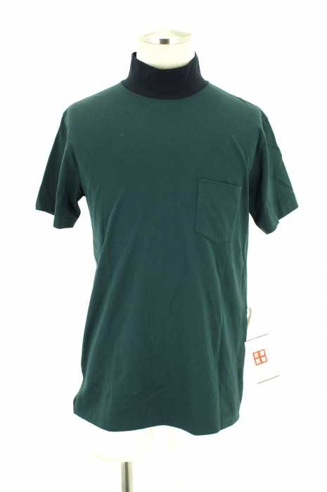 SCYE (サイ) 16SS 60/3度詰め天竺 配色モックタートルTシャツ メンズ トップス