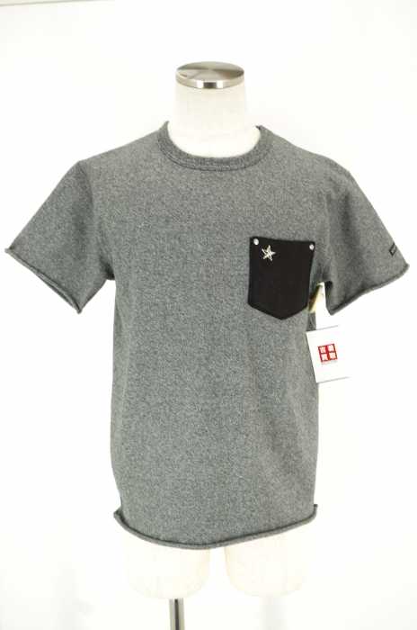 Schott （ショット） DEERSKIN LEATHER POCKET T-SHIRT　胸ポケットスワンスタークルーネックTシャツ メンズ トップス