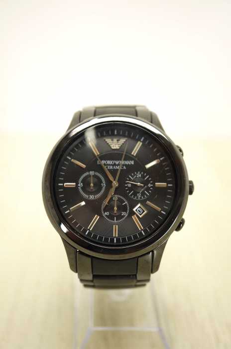 EMPORIO ARMANI （エンポリオアルマーニ） AR-1451 CERAMICA クロノグラフ腕時計 メンズ 腕時計