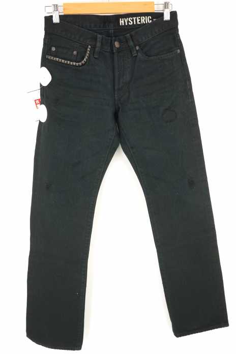 HYSTERIC GLAMOUR (ヒステリックグラマー) RW CLASH加工デニム ストレートパンツ メンズ パンツ