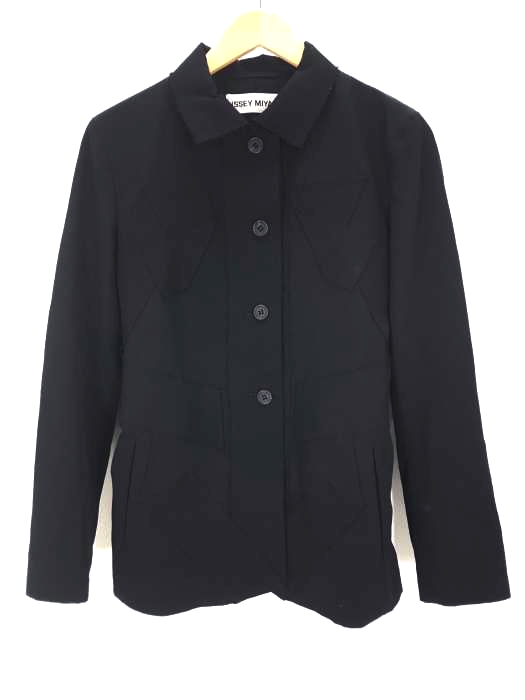 ISSEY MIYAKE（イッセイミヤケ） カットオフ加工デザインジャケット レディース アウター