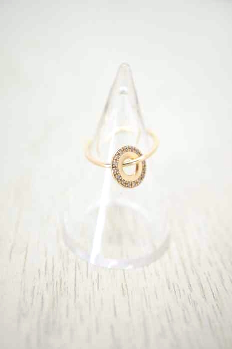 Hirotaka（ヒロタカ） Diamond Stud Ring Wheel of Fortune K10YG 