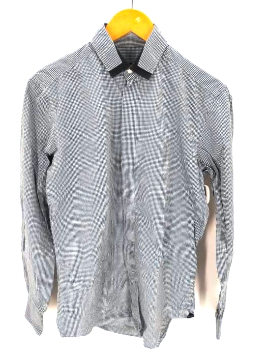 LANVIN（ランバン） 襟切替 チャック柄シャツ メンズ トップス
