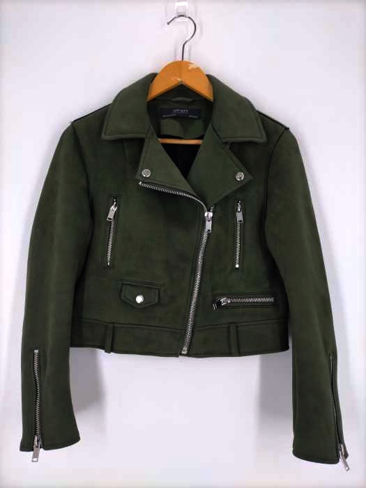 ZARA BASIC(ザラベーシック) フェイクスウェード ダブルライダースジャケット レディース アウター
