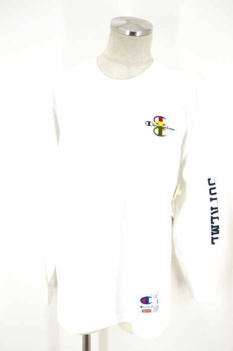 Supreme×Champion(シュプリーム チャンピオン) 17AW Stacked C L/S Tee メンズ トップス