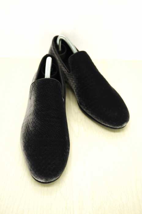 JIMMY CHOO（ジミーチュウ） SLOANE WOVEN EMBOSSED VELVET  エンボス加工ベロアローファー メンズ シューズ