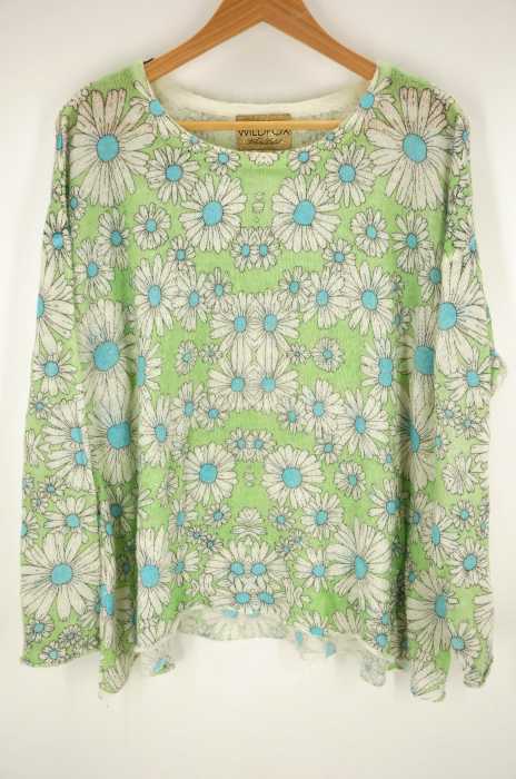 WILDFOX（ワイルドフォックス） ウール混花柄アクリルニット レディース トップス