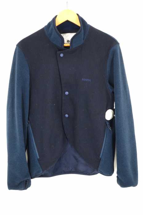 COMME des GARCONS×GANRYU（コムデギャルソンガンリュウ） ウールフラノ×エステルフリースジャケット メンズ アウター