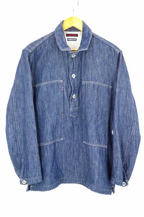 BLUE BLUE（ブルーブルー） INDIGO DYE デニムプルオーバーシャツ メンズ トップス