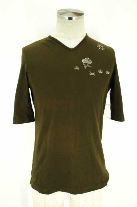CHRISTOPHE LEMAIRE （クリストフルメール） プリントVネックTシャツ メンズ トップス