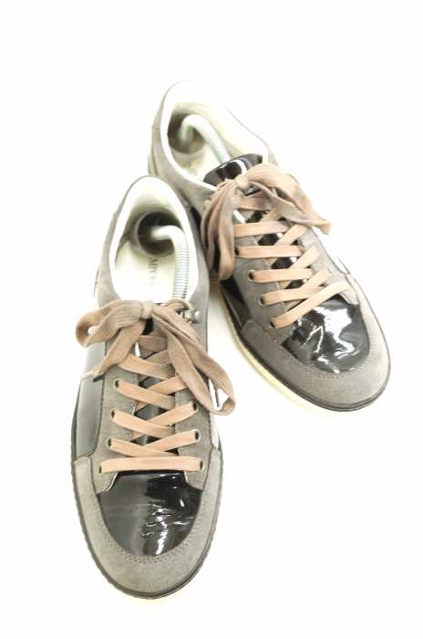 EMPORIO ARMANI （エンポリオアルマーニ） Tennis Shoes Sneakers　パテント切替ローカットスニーカー メンズ シューズ