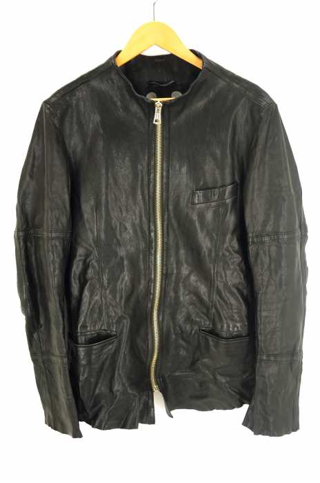 Paul Smith（ポールスミス） ラムレザーシングルライダース 羊革 ドット裏地 メンズ アウター