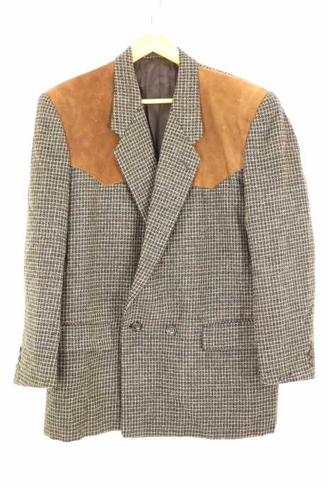 COMME des GARCONS HOMME （コムデギャルソンオム） AD1989 ウール混ガンパッチテーラードジャケット メンズ アウター