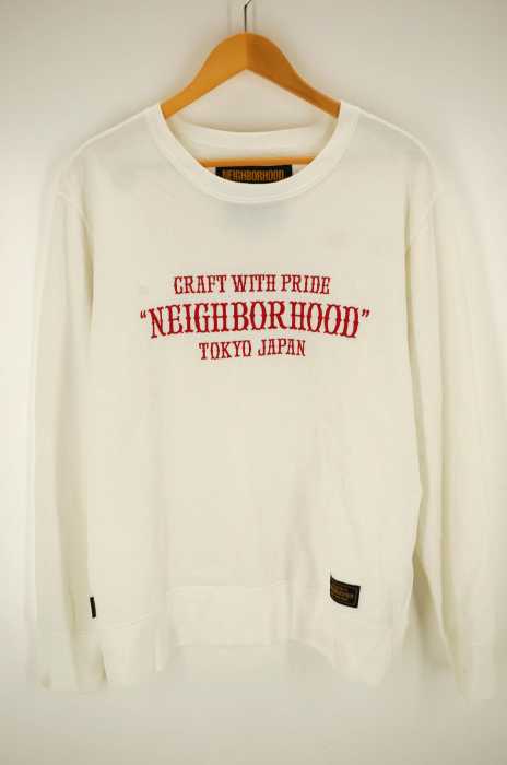 NEIGHBORHOOD(ネイバーフッド) 18SS PAP/EC-CREW.LS フロントロゴ刺繍スウェットトレーナー メンズ トップス