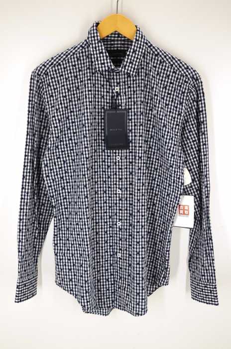 BLACK TAG by ZARA MAN（ブラックタグバイザラマン） ドットチェックコンビシャツ メンズ トップス