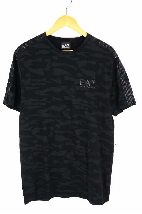 EMPORIO ARMANI EA7(エンポリオアルマーニ エアセッテ) ロゴプリント迷彩柄半袖Tシャツ メンズ トップス