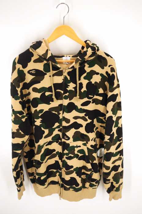 A BATHING APE （アベイシングエイプ） 初期タグ　カモ柄ジップパーカー メンズ トップス