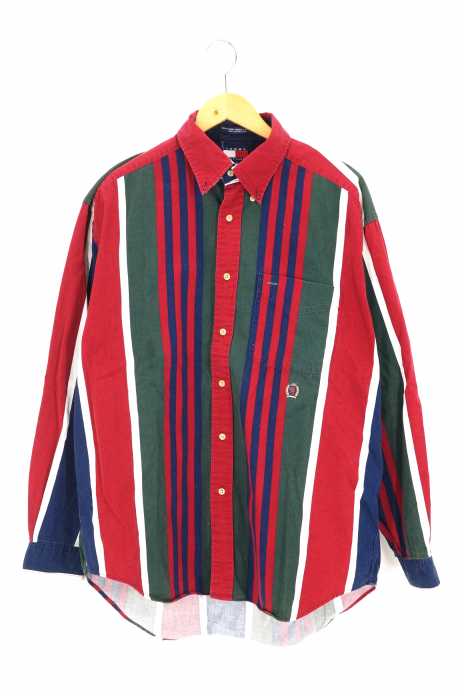 TOMMY HILFIGER （トミーヒルフィガー） マルチストライプボタンダウンシャツ メンズ トップス