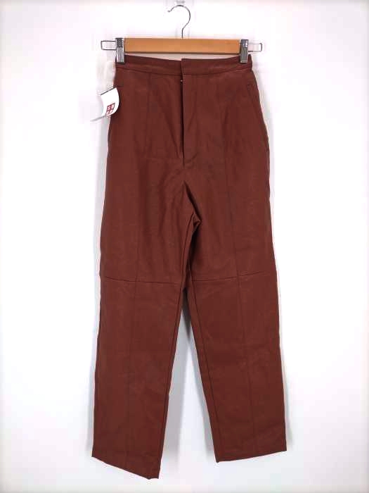 SLY（スライ） FAUX LEATHER PIN TUCK PT レディース パンツ