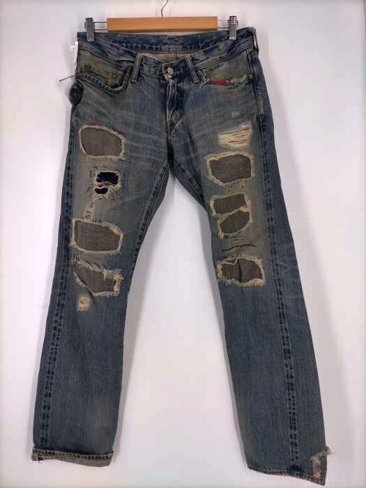 HYSTERIC GLAMOUR(ヒステリックグラマー) クラッシュスタッズデニムパンツ メンズ パンツ