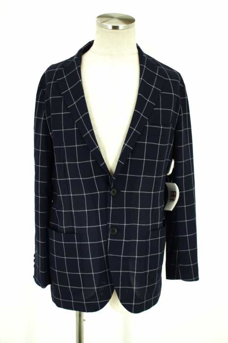 UNITED ARROWS green label relaxing （ユナイテッドアローズグリーンレーベルリラクシング） ECOPET素材ウインドウペーン2Bテーラードジャケット メンズ アウター