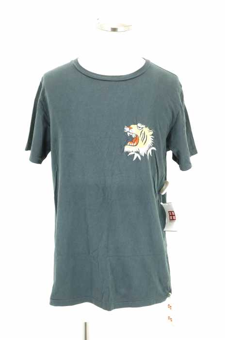 REMI RELIEF (レミレリーフ) トラ刺繍半袖Tシャツ メンズ トップス