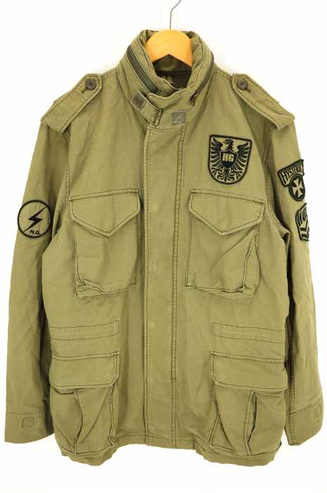 HYSTERIC GLAMOUR （ヒステリックグラマー） HG ファティーグジャケット ワッペン メンズ アウター