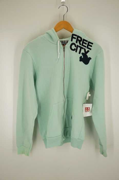FREE CITY（フリーシティー） ロゴプリントジップパーカー メンズ トップス