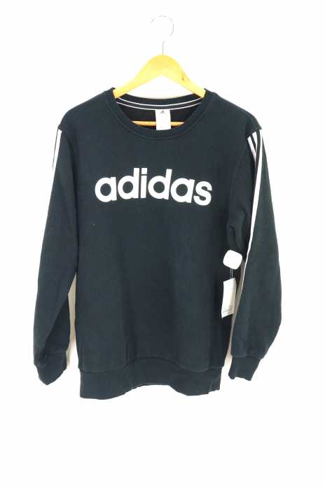 adidas (アディダス) フロントロゴ3ストライプスウェットトレーナー メンズ トップス