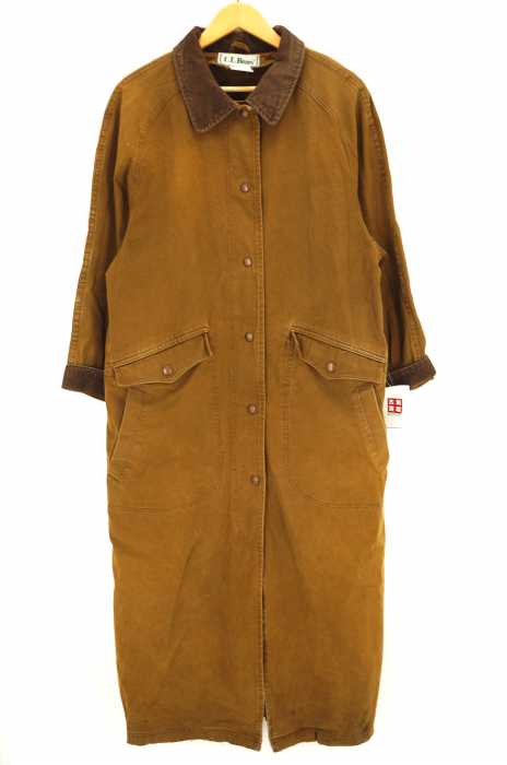 L.L.Bean （エルエルビーン） 70-80S 襟切替コットンロングコート レディース アウター