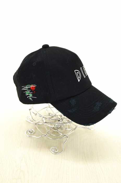 AZS TOKYO（アザストーキョー） ダメージ加工刺繍キャップ メンズ 帽子