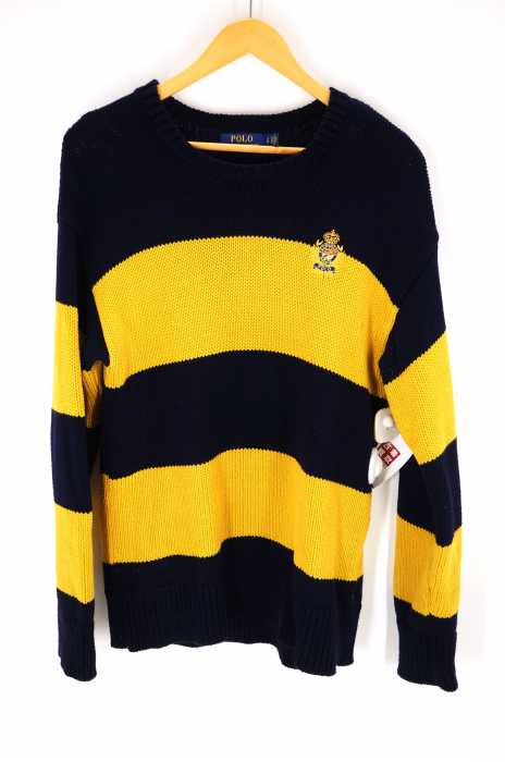 POLO RALPH LAUREN (ポロラルフローレン) ワンポイント刺繍ボーダニット メンズ トップス