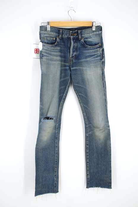 Saint Laurent（サンローラン） SLIM FIT RAW EDGE BANDANA JEAN メンズ パンツ