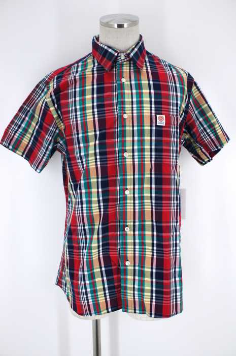 FRANKLIN&MARSHALL (フランクリンマーシャル) CLASSIC FIT 半袖チェックシャツ メンズ トップス
