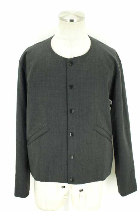 UNUSED × BEAMS 15SS スナップボタンノーカラージャケット メンズ トップス