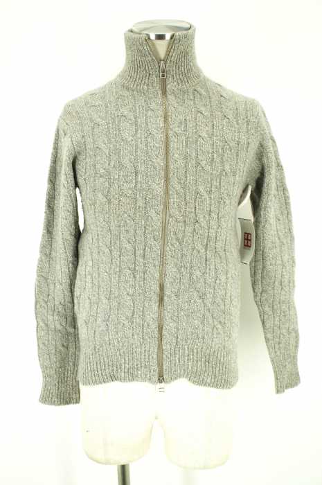 UNITED ARROWS （ユナイテッドアローズ） ケーブル編みカシミア混ジップアップ メンズ トップス