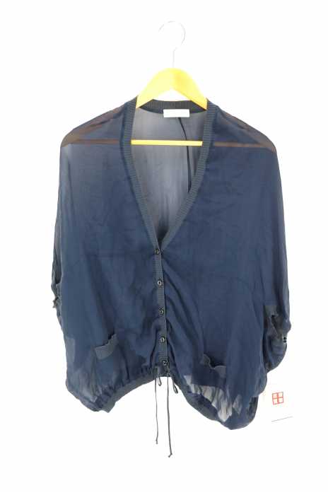 ROBERTO COLLINA （ロベルトコリーナ） シースルー半袖カーディガン レディース トップス