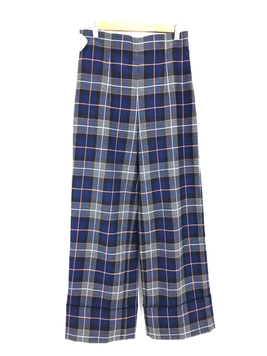 ZARA WOMAN(ザラ ウーマン) チェック柄ワイドパンツ レディース パンツ