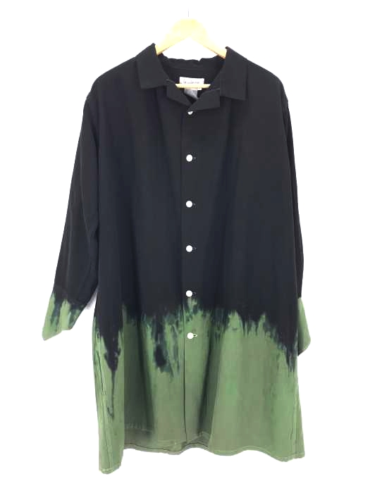 Yohji Yamamoto FEMME（ヨウジヤマモト ファム） 製品染 オープンカラーロングシャツ メンズ トップス