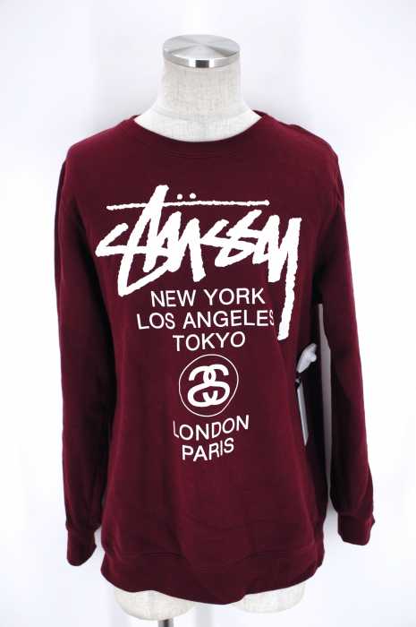 STUSSY （ステューシー） シャネルロゴプリントスウェット メンズ トップス