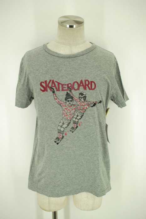 REMI RELIEF （レミレリーフ） SKATEBOARD USED加工 プリント Tシャツ メンズ トップス