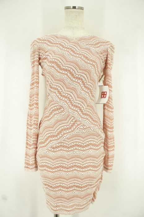 BCBG MAXAZRIA (ビーシービージーマックスアズリア) SHADOW BLUSH タイトニットワンピース レディース ワンピース