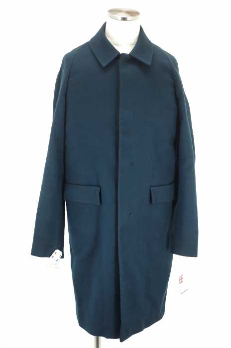 BALENCIAGA (バレンシアガ) BLACK COAT 比翼ステンカラーコート メンズ アウター
